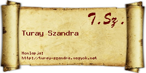 Turay Szandra névjegykártya